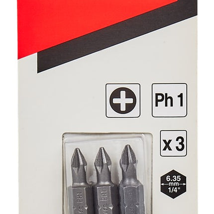 Makita Schroefbit PH1X25mm - 3 stuks – B-23450