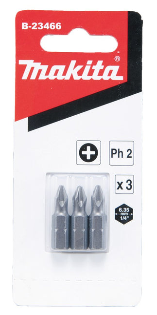Makita Schroefbit PH2X25mm 3 stuks – B-23466