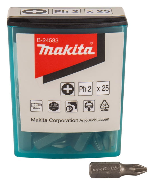 Makita Schroefbit PH2X25mm 25 stuks – B-24583