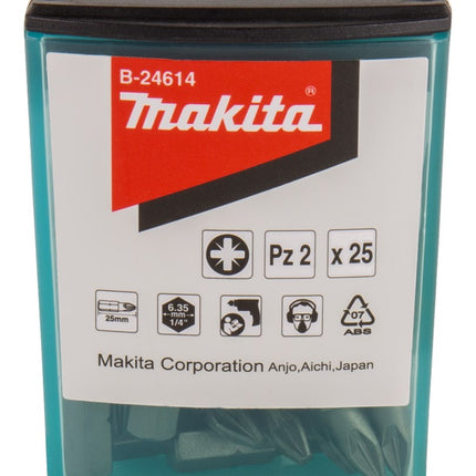 Makita Schroefbit PZ2X25mm 25 stuks – B-24614