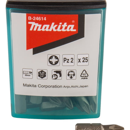 Makita Schroefbit PZ2X25mm 25 stuks – B-24614