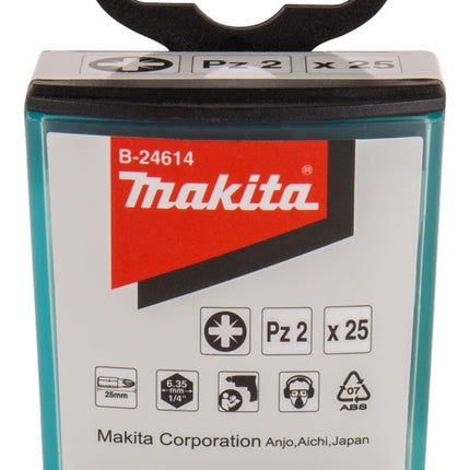 Makita Schroefbit PZ2X25mm 25 stuks – B-24614