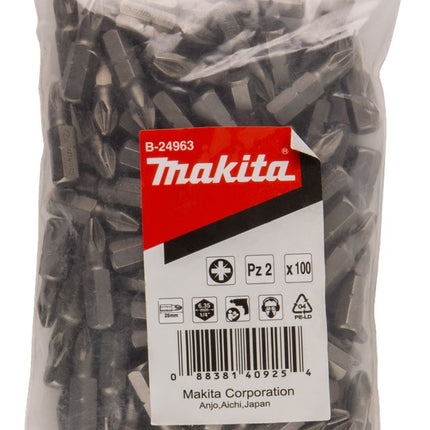 Makita Schroefbit PZ2X25mm Navul 100 stuks – B-24963