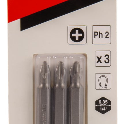 Makita Schroefbit PH2X50mm 3 stuks – B-25220