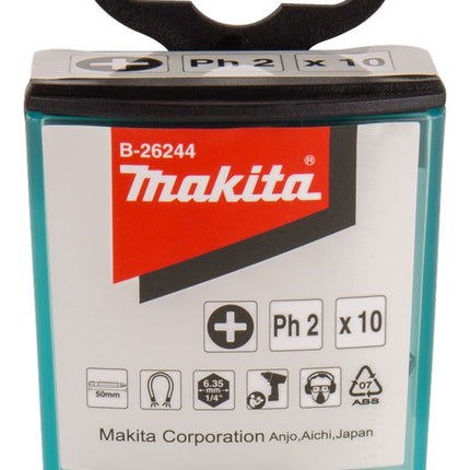 Makita Schroefbit PH2X50mm 10 stuks – B-26244