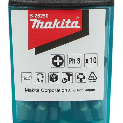 Makita Schroefbit PH3X25 10STK – B-26250