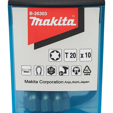 Makita Schroefbit T20X50mm 10STK – B-26303