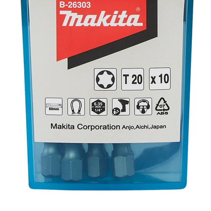 Makita Schroefbit T20X50mm 10STK – B-26303