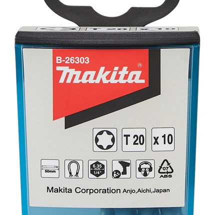 Makita Schroefbit T20X50mm 10STK – B-26303