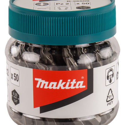 Makita Schroefbit PZ2X50mm in POT 50 stuks – B-26509