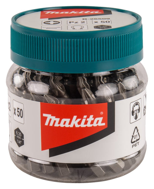 Makita Schroefbit PZ2X50mm in POT 50 stuks – B-26509