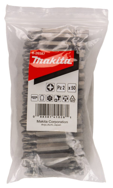 Makita Schroefbit PZ2X50mm Navul 50 stuks – B-26587