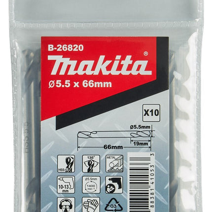 Makita METAALBOOR DUBBELZIJDIG 5,5X66MM