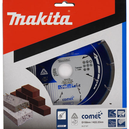 Makita Diamantschijf 150X22,23X2,2mm Blauw – B-27187