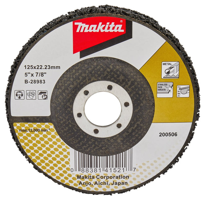 Makita Reinigingsschijf 125mm Zwart – B-28983