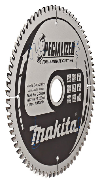 Makita Zaagblad LAMI 216X30X2,5 72T 5G Zaagblad – B-29474