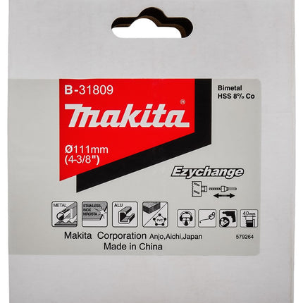 Makita Gatzaag 111mm BI-Metaal Snelwissel Bi-M – B-31809