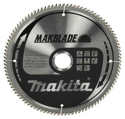 Makita HM ZAAGBLAD 216X30X2.1 100T - B-32867