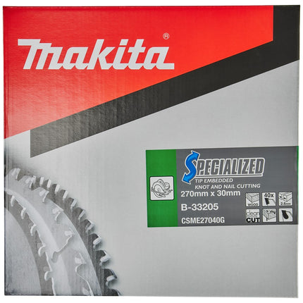 Makita HM ZAAGBLAD 270X30X2.6 40T B-33205