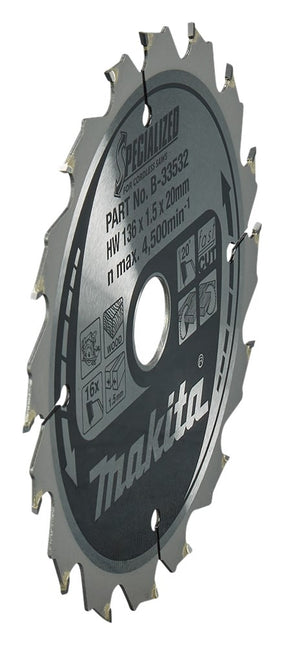 Makita Cirkelzaagblad Hout 136X20X1,5 16T 20G Zaagblad – B-33532
