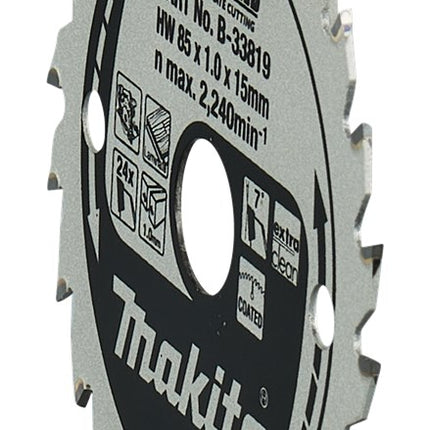 Makita HM Zaagblad 85X15 T=24 Laminaat 85X15X24T – B-33819