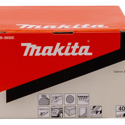 Makita Schuurschijf 150mm K40 Yellow Velcro – B-39300