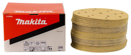 Makita Schuurschijf 150mm K240 Yellow Velcro – B-39350