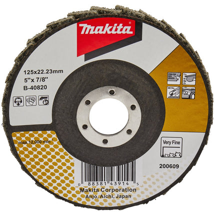 Makita Lamellen Conditioneringschijf 125mm Extra Fijn Schuursch. 125X22mm E-Fijn – B-40820