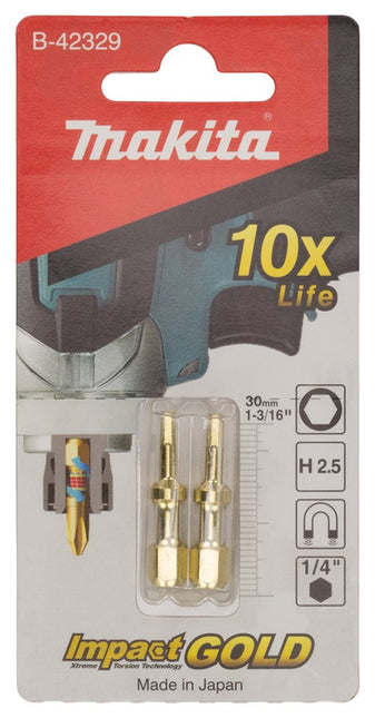 Makita XTT Slagschroefbit IB2,5X30mm – B-42329
