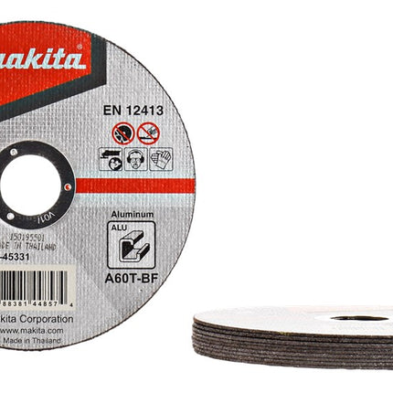 Makita Doorslijpschijf 125X22,23X1,0mm Aluminium - 10 stuks – B-45331