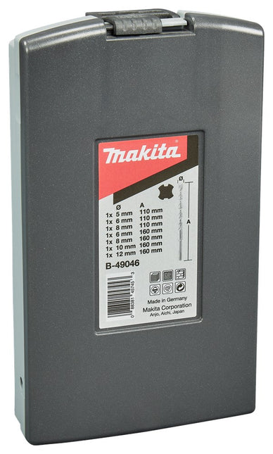 Makita Borenset SDS+ 7 DLG 5/6/8X110mm + 6/8/10/12X160mm – B-49046