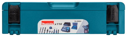 Makita BOOR-/schroefbitset 116-Delig Boor-/bitset Mbox – B-49884