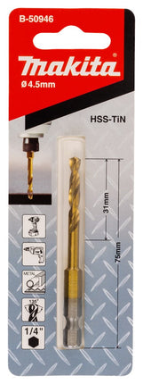 Makita Metaalb HSS-TIN Slags 4,5X75mm – B-50946