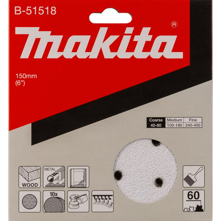 Makita Schuurschijf K60 150mm Wit – B-51518