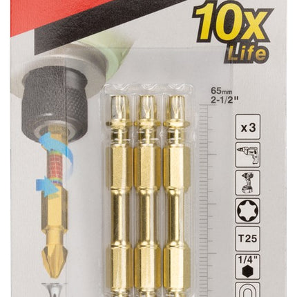 Makita XTT Slagschroefbit Dubbel T25X65mm – B-52495