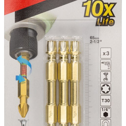 Makita XTT Slagschroefbit Dubbel T30X65mm – B-52504