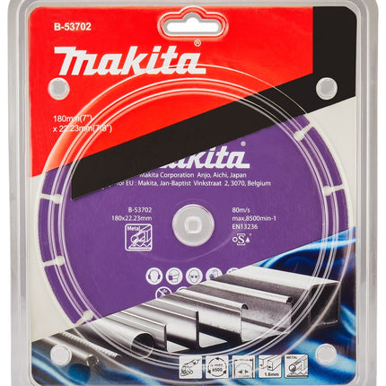 Makita DOORSLIJPSCHIJF 180X22,23X1,3MM