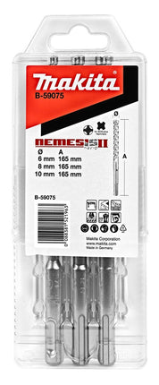Afbeelding Makita p4s: sds-plus boor 3-dlg set B-59075