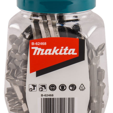 Makita Schroefbit PH2X50mm in POT 100 stuks – B-62468