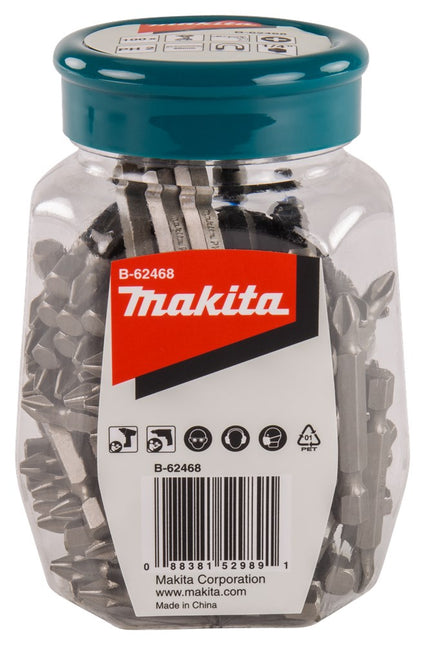 Makita Schroefbit PH2X50mm in POT 100 stuks – B-62468