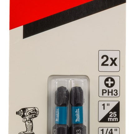 Makita Slagschroefbit PH3X25mm BLK – B-63622