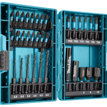 Makita Impact 33-Delige BOOR-/bitset Black Boor/bitset 33-Delig - B66896 – B-66896