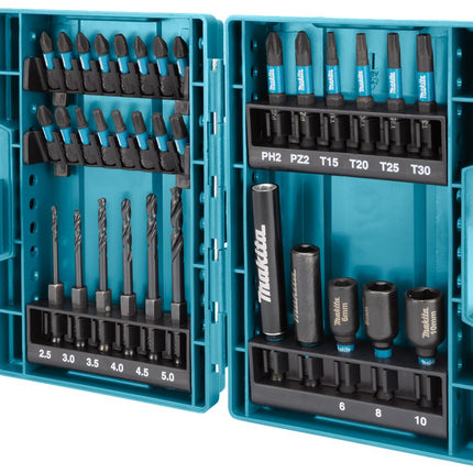 Makita Impact 33-Delige BOOR-/bitset Black Boor/bitset 33-Delig - B66896 – B-66896