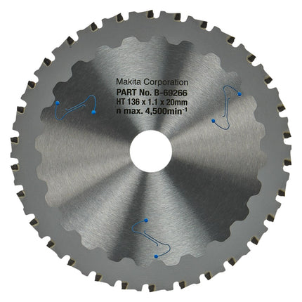 Makita Zaagblad Staal Efficut 136X20X1,1 30T 0G Zaagblad – B-69266