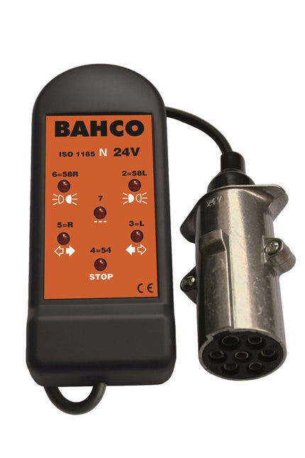 BAHCO STOPCONTACTTESTER 24V 7 PIN N