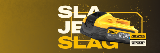 <h2>DEWALT SLA JE SLAG<br/>ACCU ACTIE</h2>