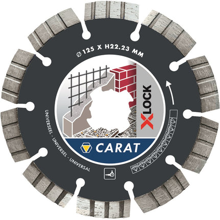 Carat Diamantzaag X-LOCK Universeel 125X22,23mm – CUXLOCK125