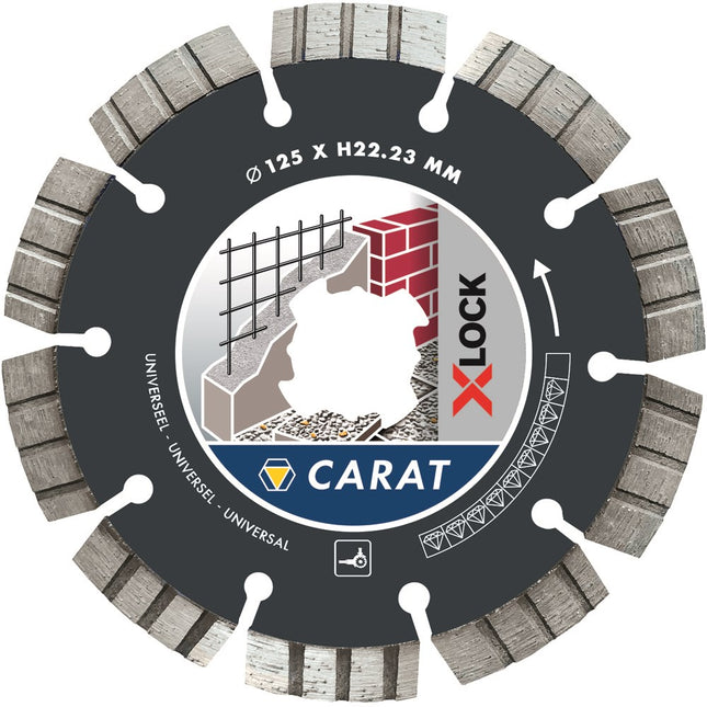 Carat Diamantzaag X-LOCK Universeel 125X22,23mm – CUXLOCK125