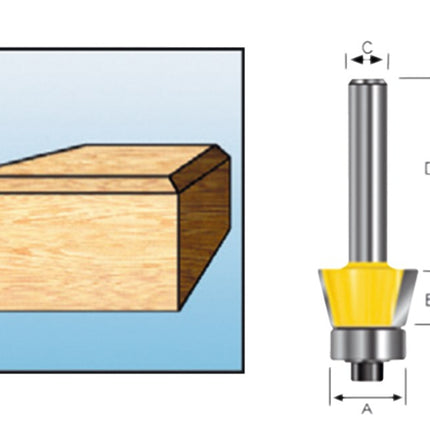 Makita Afkantfrees+lag 22GR S8 Afkantfrees met Kogellager – D-10615
