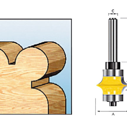 Makita Kraalproffr+lag R6,35 S8 Kraalproffrees met Kogellager – D-11710